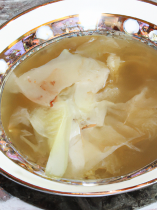 Cabbage With Chicken Broth